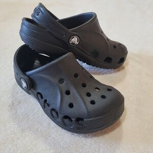 Crocs Baya Clogs Black Kids Size 10